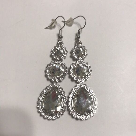 NWT Crystal Hang Earrings - Picture 1 of 4